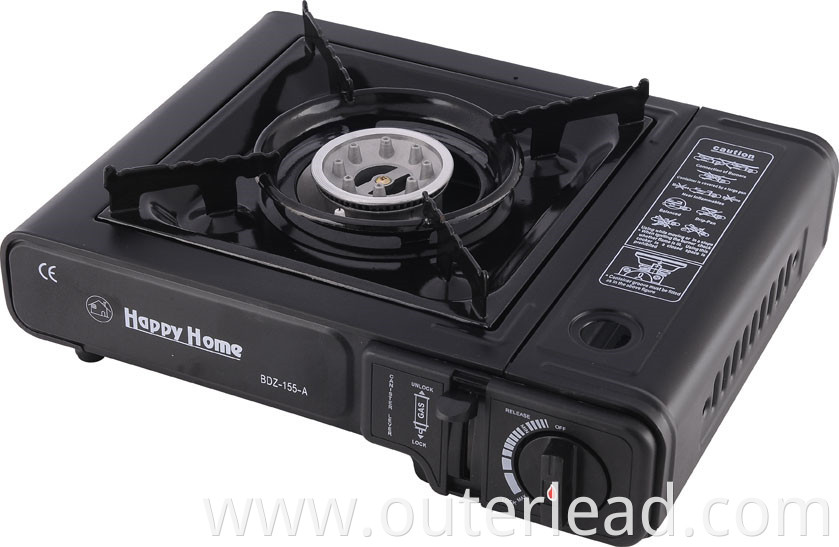 Outdoor Camping BBQ Portable Gas Cooker Stove Cast Iron 1 Burner Gas Stove